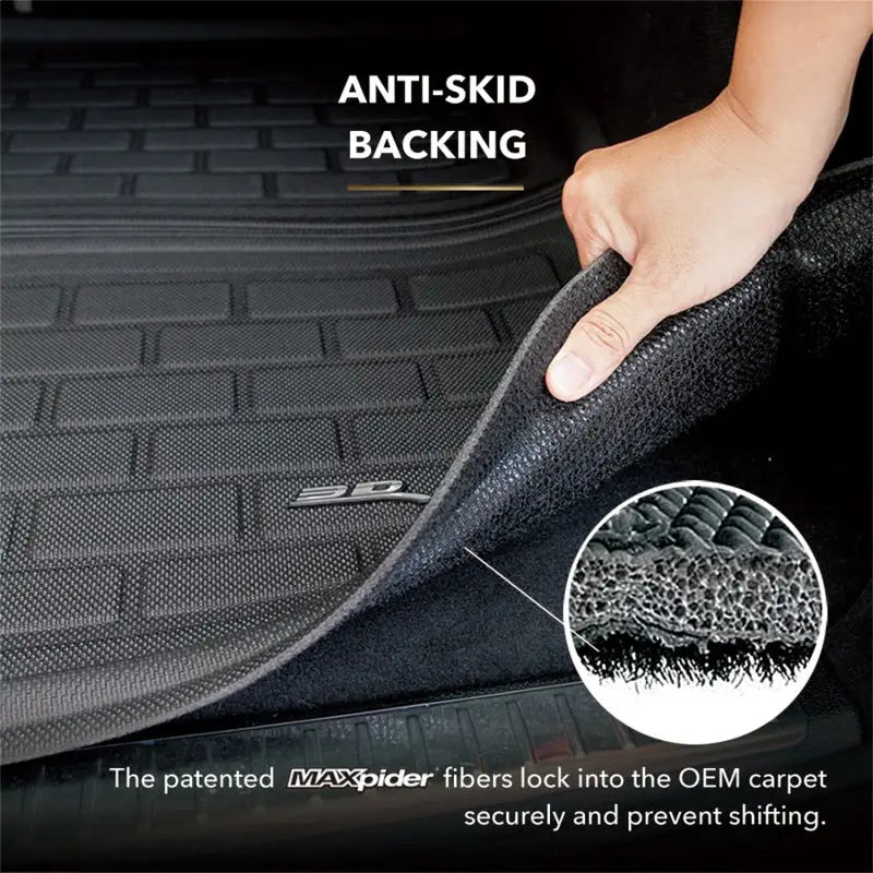 3D MAXpider 2021 Chevrolet Tahoe / GMC Yukon Behind R3 Seatback Protector Cargo Liner - Black - Truck & Automotive