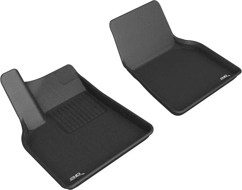 Black 3D MAXpider Tesla Model Y Kagu 1st Row Floormat for car floors