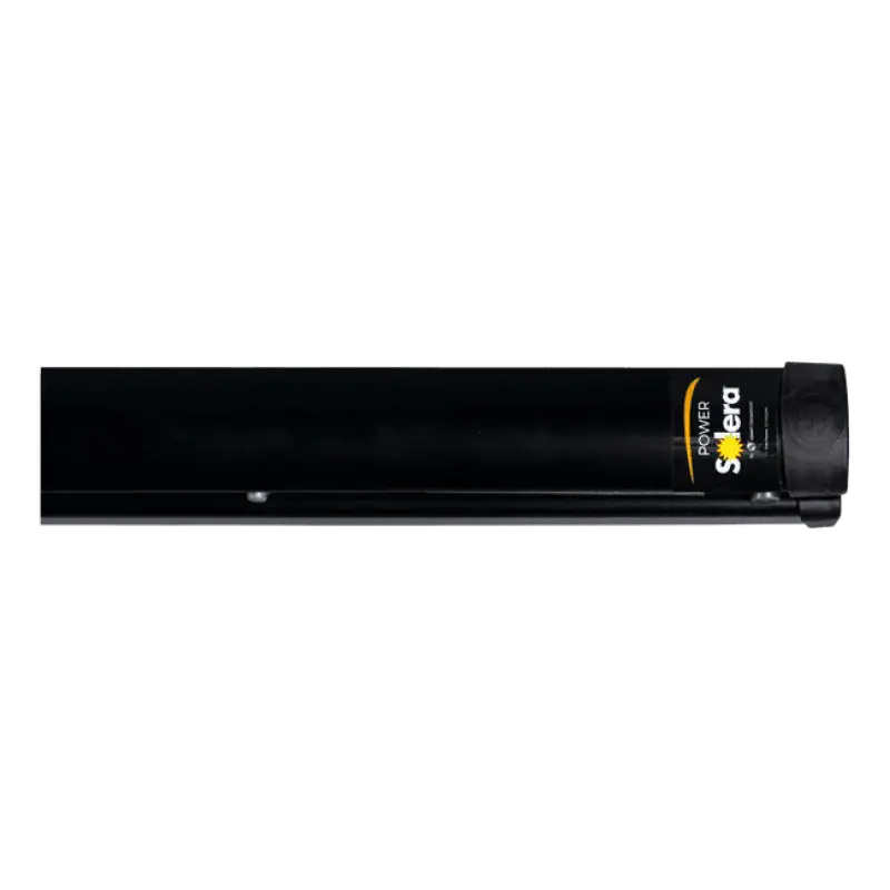 Black 404523 Lippert Awning Short Arm 63 Inch Assembly, durable PC construction, sleek design.
