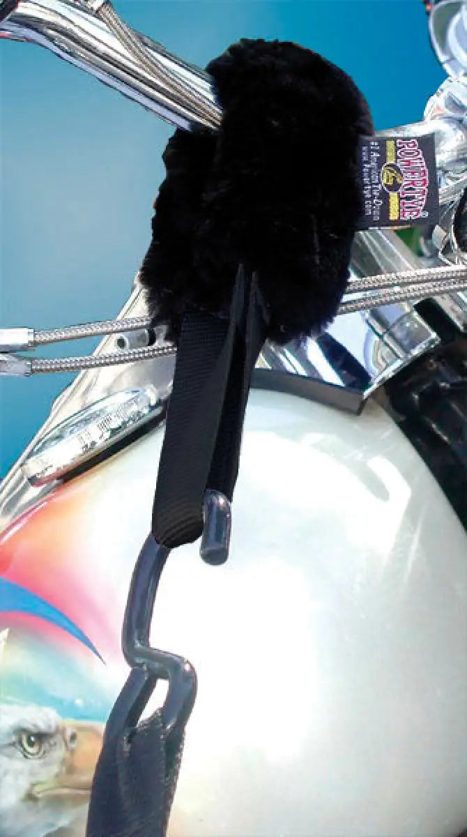 41192 Powertye Tie-Down Assist W/Sheepskin Cover 1.5’’ Black 2/Pk - 1 1/2’’ w/Sheepskin