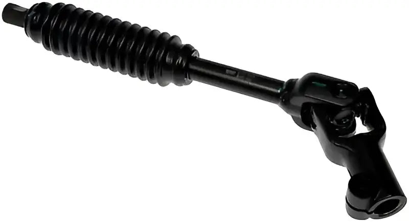 Black steering shaft with universal joints in 425-470 Dorman Steering Shaft Assembly for smooth steering