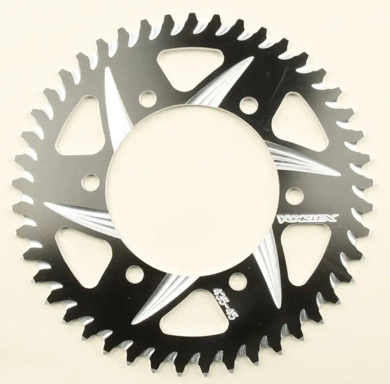 435ZK-45 Rear Cat5 Sprocket Aluminum 45t 520 Blk Kaw/Suz/Yam