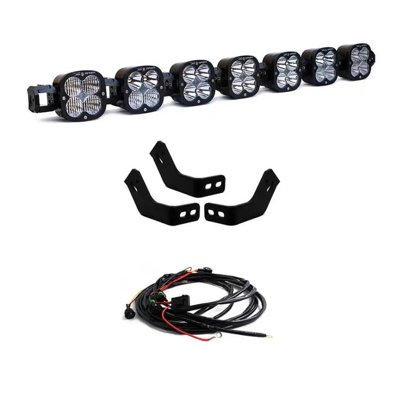Baja Designs 447745 Baja Designs Prinsu Roof Rack 7 XL Linkable Light Kit (Fits Any Prinsu Rack)