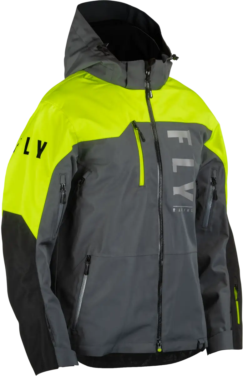 470-5204L Carbon Jacket Black/Grey/Hi Vis Lg - (2024)