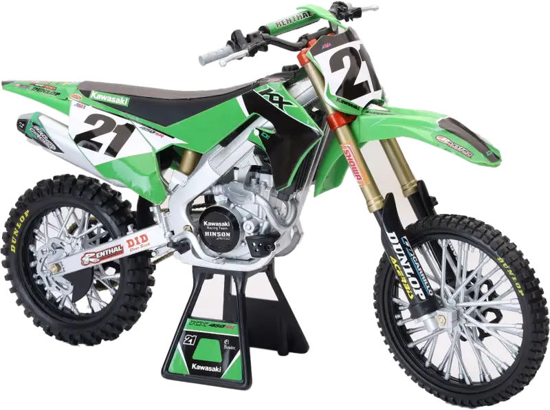 49733 New-Ray 1:6 Scale Kawasaki Factory Team Kx450F Jason Anderson #21