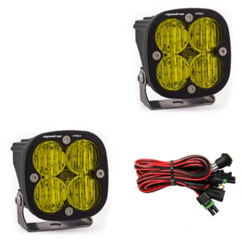 Baja Designs 497815 Baja Designs Squadron Pro Series Wide Cornering Pattern LED Light Pods - Amber