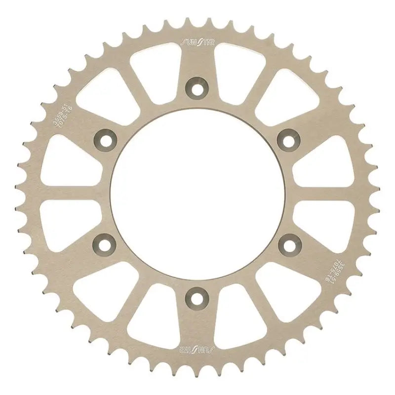 5-142948BK Sunstar Rear Sprocket Aluminum 48T-420 Blk Yam - Sprockets