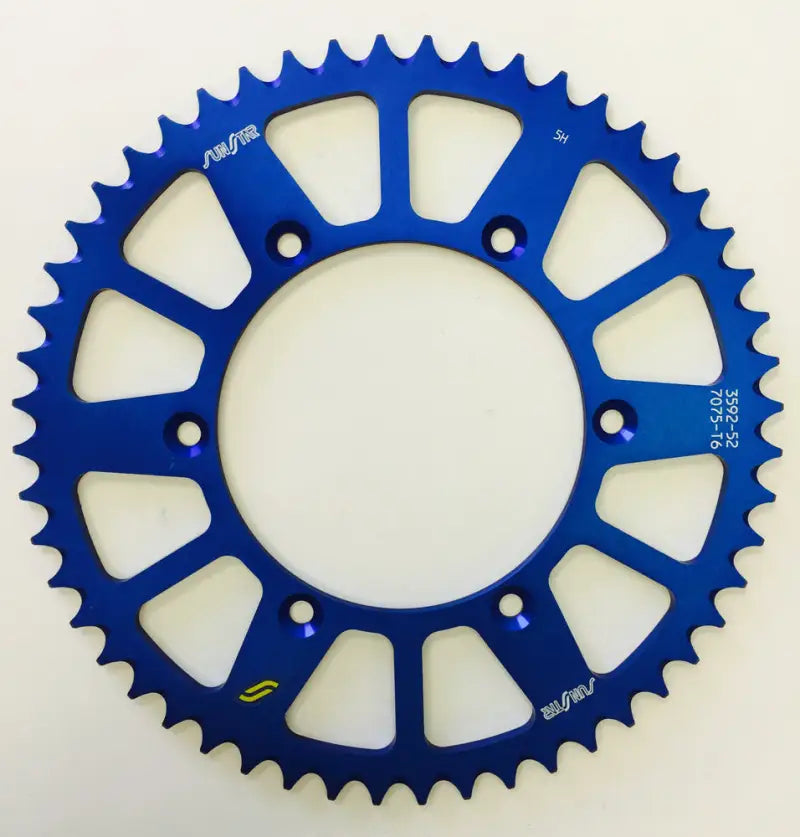 5-359252BL Rear Sprocket Aluminum 52t 520 Blu Hon/Yam