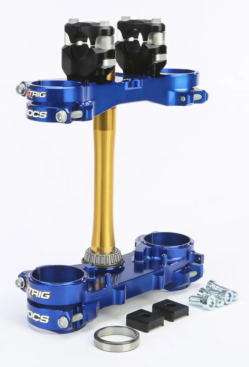 501330801101 Xtrig Rocs Tech Clamp Set Blue Yamaha 22Mm - RV and Auto Parts