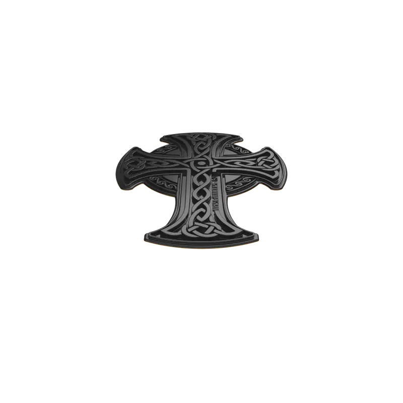 51-03-1010B Tank Pad Celtic CroSS Clear/Black - Universal