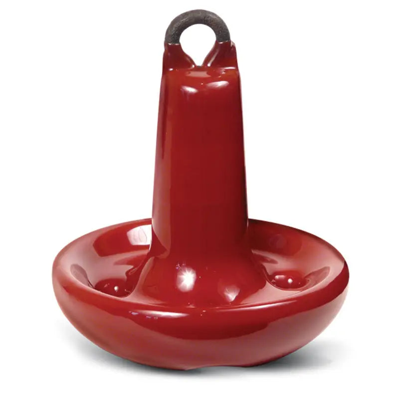 Red mushroom anchor with black loop, greenfield mushroom anchor for secure anchoring