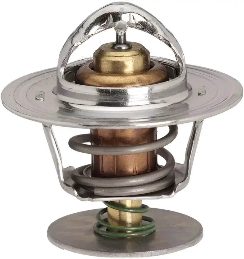 Automotive thermostat with spring attached to 510490 Speedfx -4AN X 90 R/B Hose End