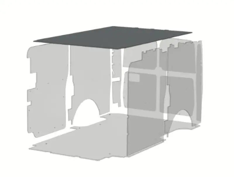 Exploded view of van interior paneling with Legend Fleet Insulated Duratherm Ceiling R