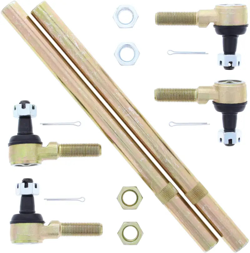 ATV UTV tie rod end and shaft kit for upgrade, includes tie rod and rod end kit
