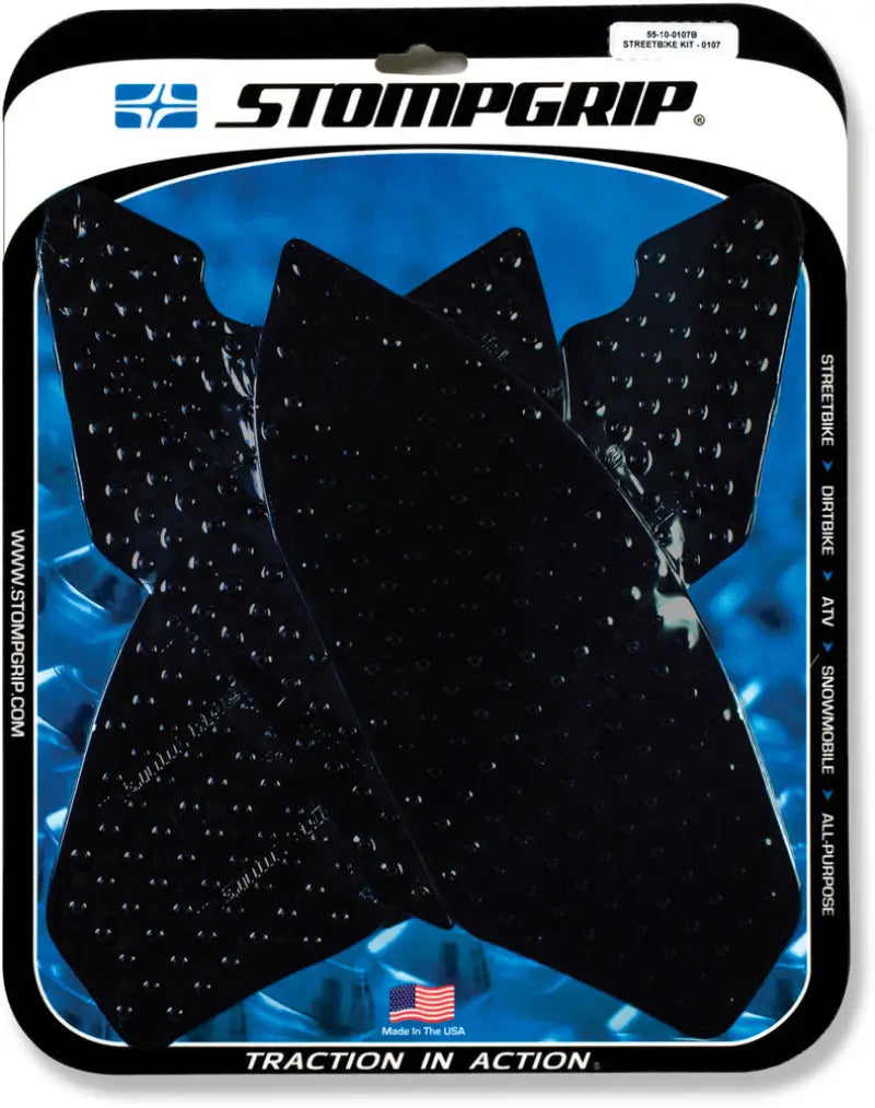 STOMPGRIP Tank Pad Kit Volcano Black for Powersports