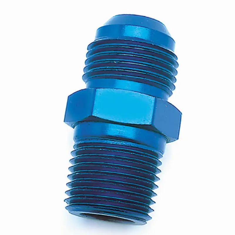 Blue anodized threaded fitting for 561616 Speedfx -16ANx 3/4NPTF Blu St Fl to pipe