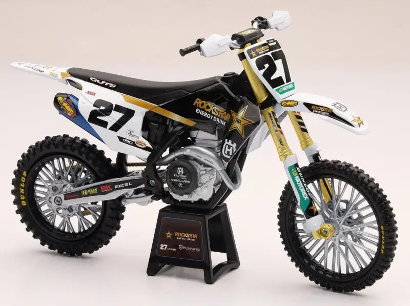 58403 New-Ray 1:12 Scale Rockstar Husqvarna Team Fc450 Malcolm Stewart #27