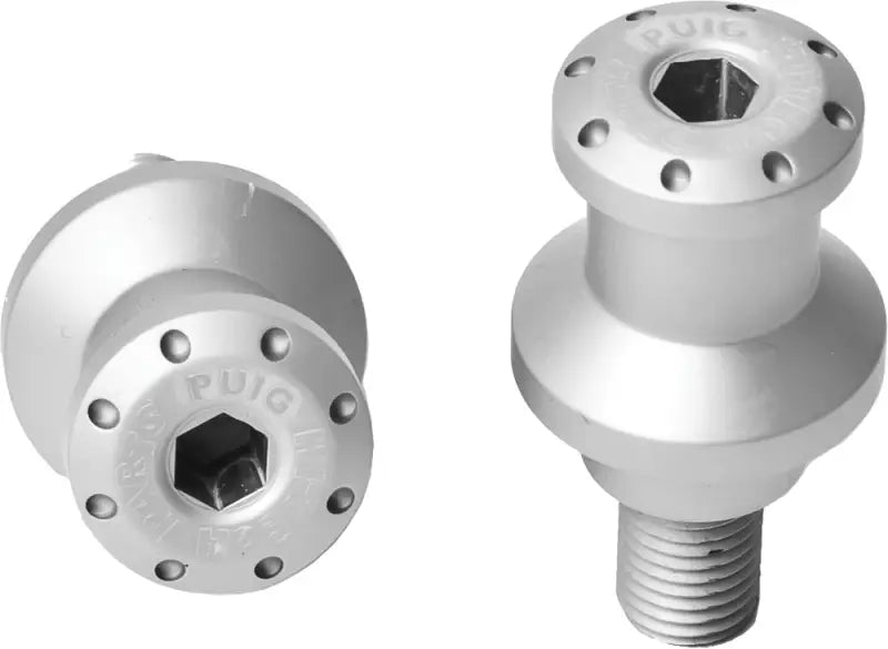 5924P Swingarm Spools Hi Tech 10mm Silver 2/Pk