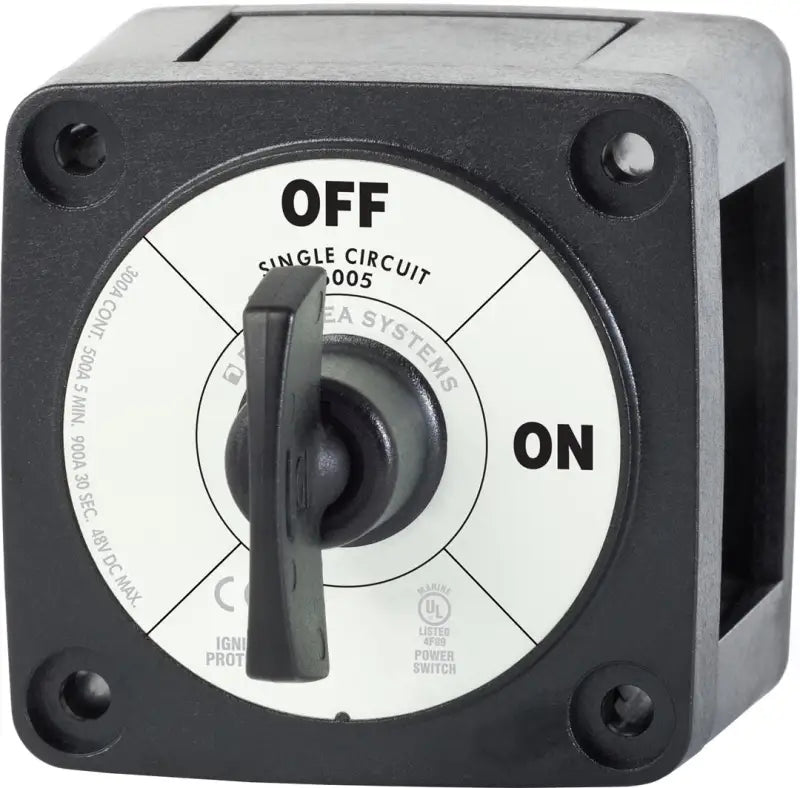 6005200-BSS Blue Sea Switch Battery M On/Off W/Key Blk