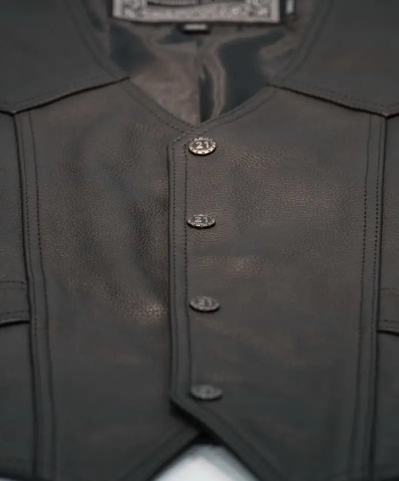 #6049 489-1070~2 Six Shooter Vest Black Sm