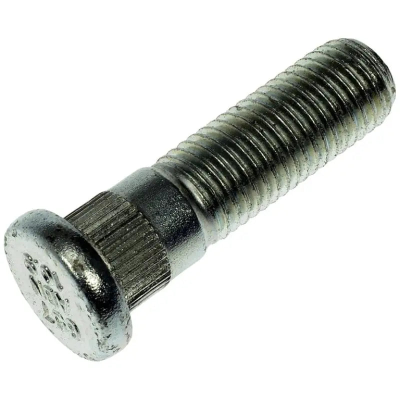 Silver-colored threaded Dorman wheel stud for durable Dorman wheel replacement