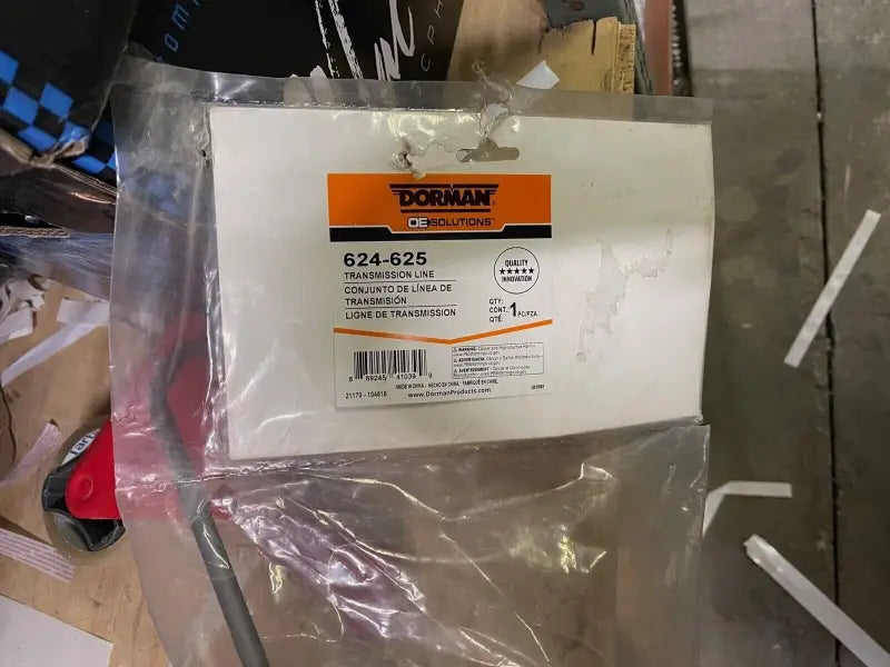 Dorman transmission line in packaging for 624-625 Dorman Transmission Line product