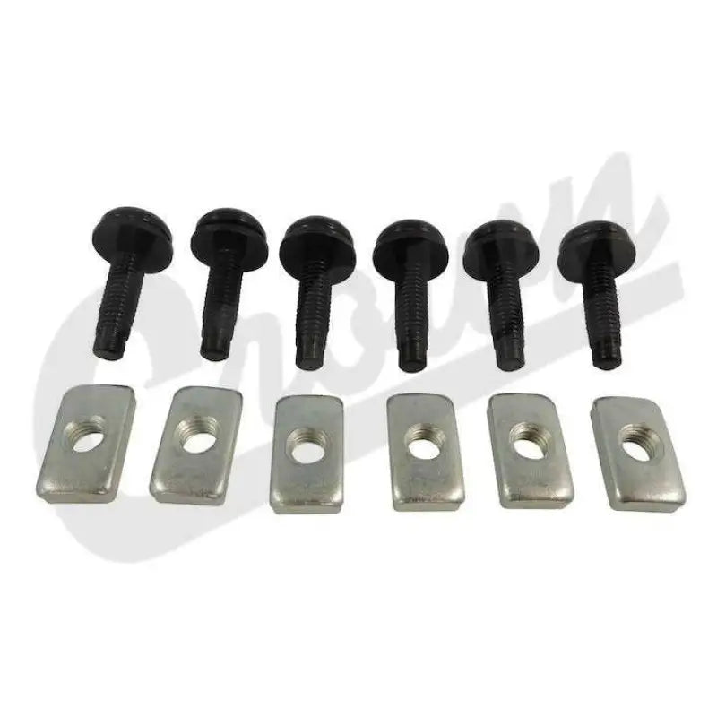 6506825K6 Crown Automotive Hard Top Bolt Set 6 Nuts/ 6 Screws with