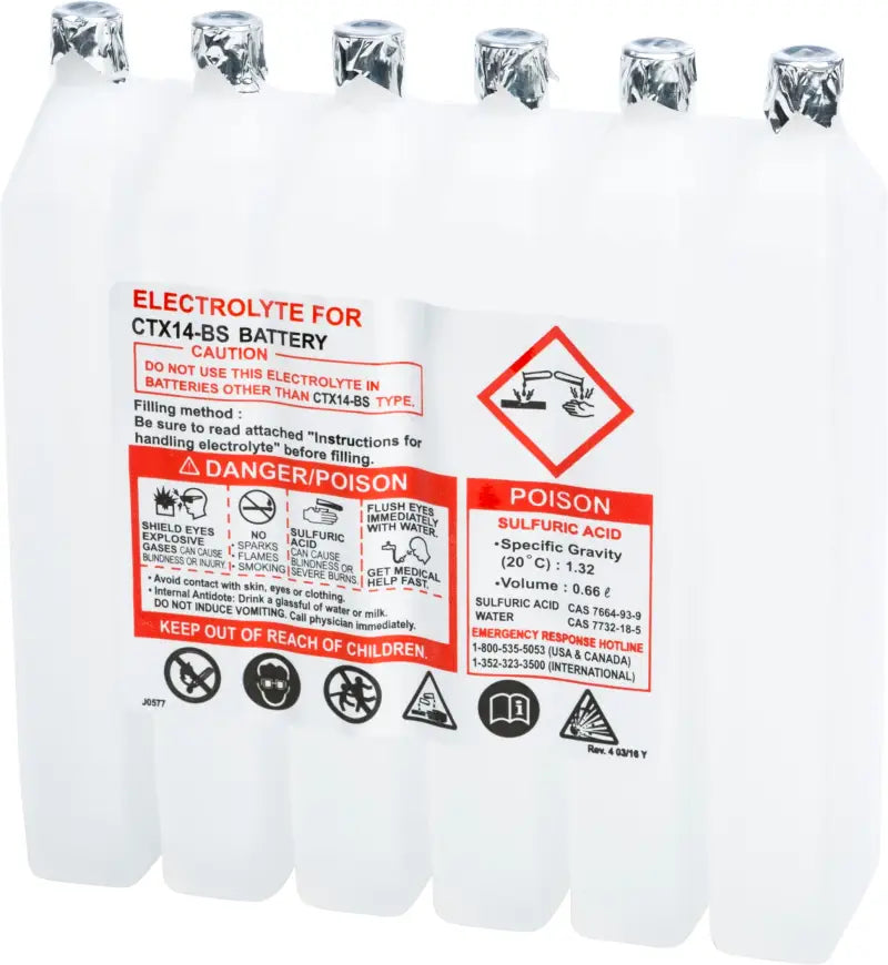 660CC CTX Sealed Battery Electrolyte Pack 660cc
