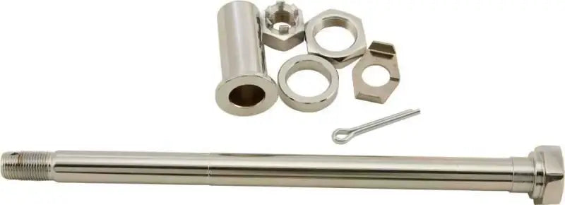 68-098A Chrome Rear Axle W/Hardware Fl Models 58 66