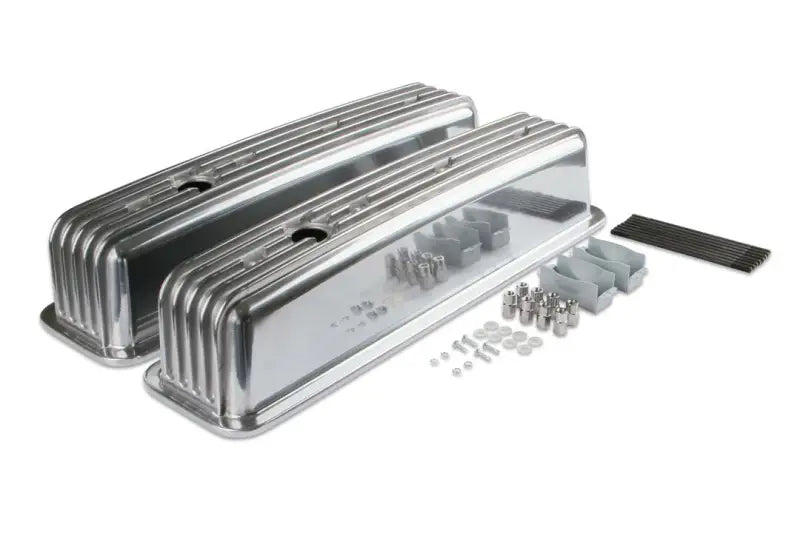 6856G Mr Gasket Cast Alum V/C Polished Finned 87-97