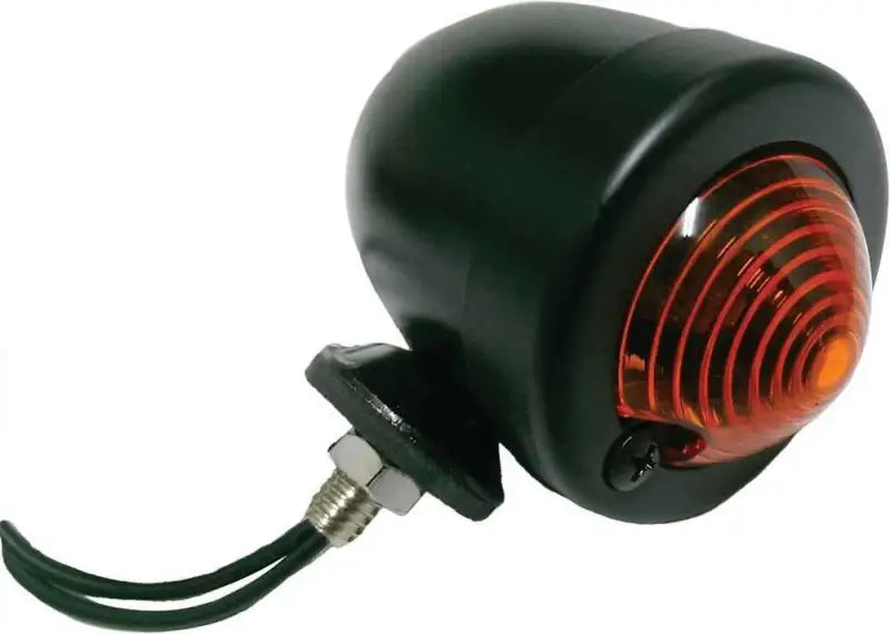688065 Bullet Marker Light Black Amber Lens Single Filament