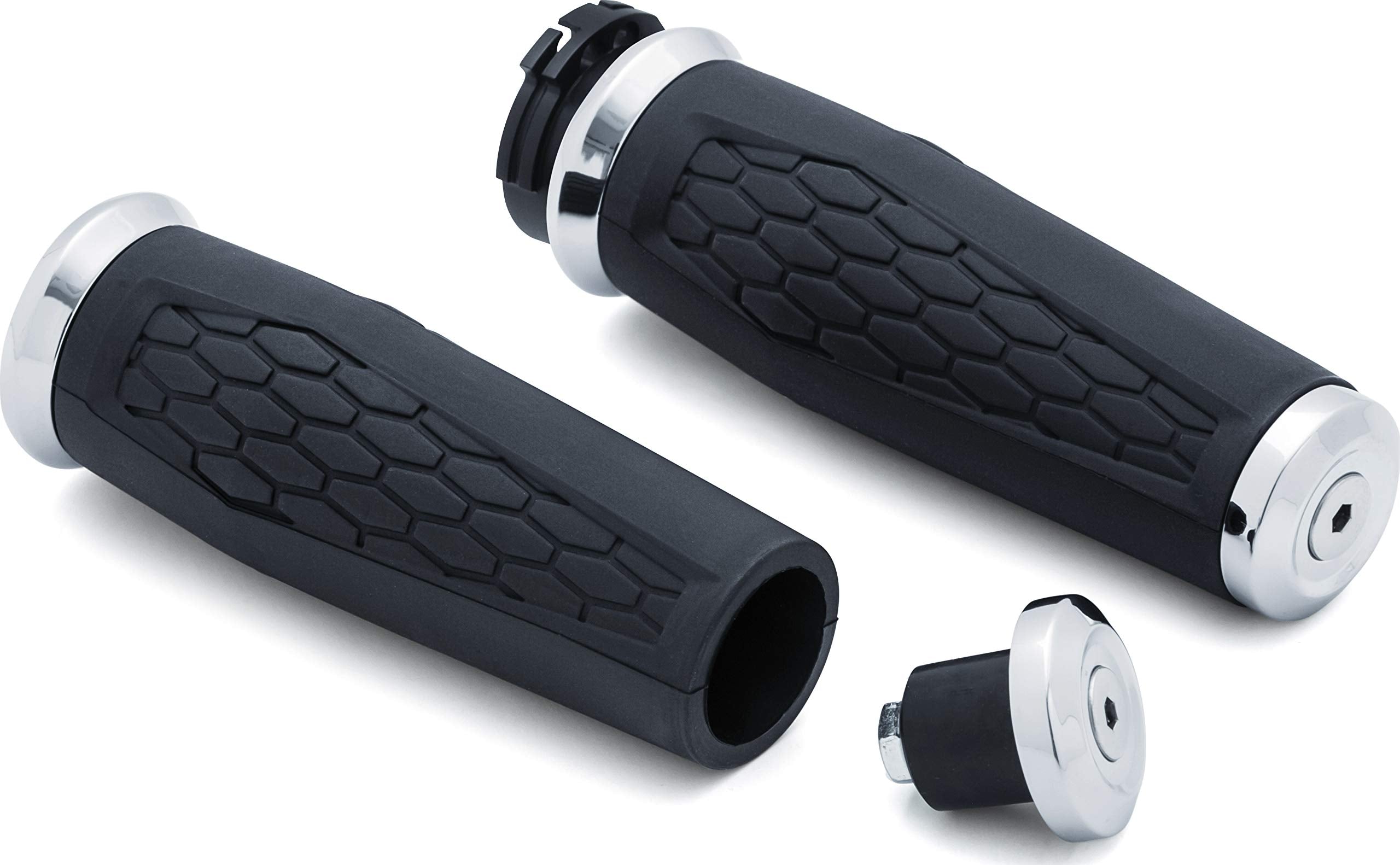 Kuryakyn Hex Grips Dual Cable Chrome - 5920
