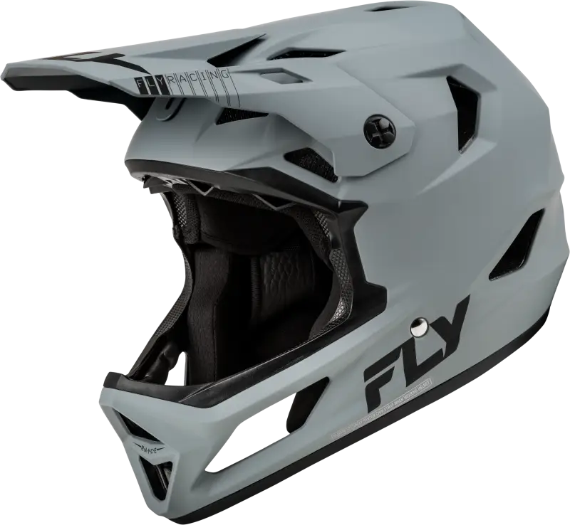 Gray full-face youth Rayce helmet 73-3614YM Matte Grey YM for young bikers