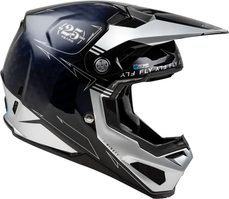 73-44482X Formula S Carbon Legacy Helmet Blue Carbon/Silver 2x - RV and Auto Parts