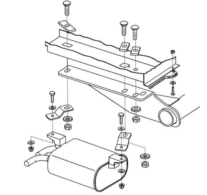 76046SK Trailer Hitch Rear Mounting Hardware