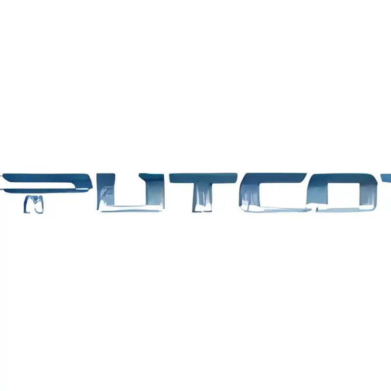 PUTCO chrome lettering on black SSR locker side rails for Ram 150 pickup truck