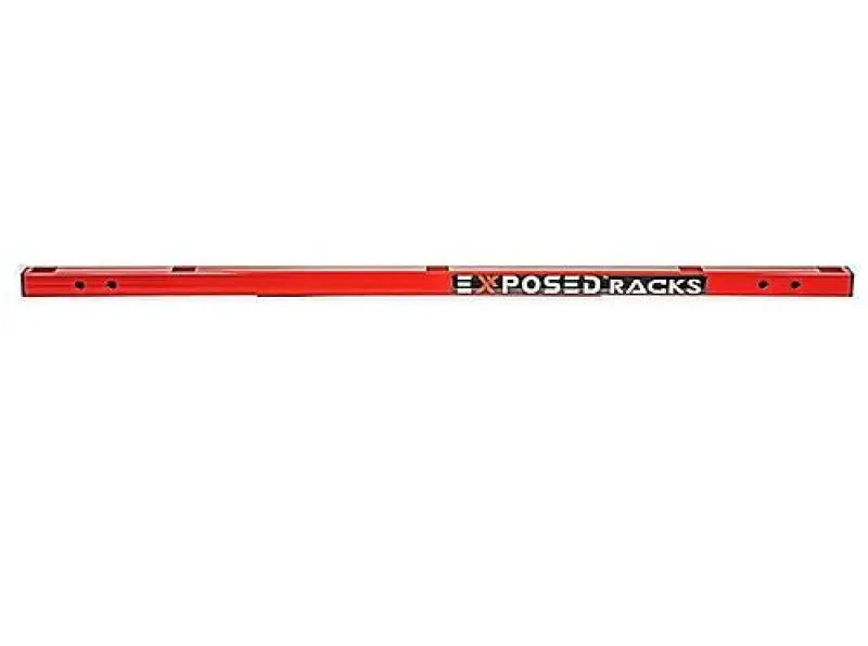 Red metal 8-00-9753-RD exposed rack for industrial storage and organization