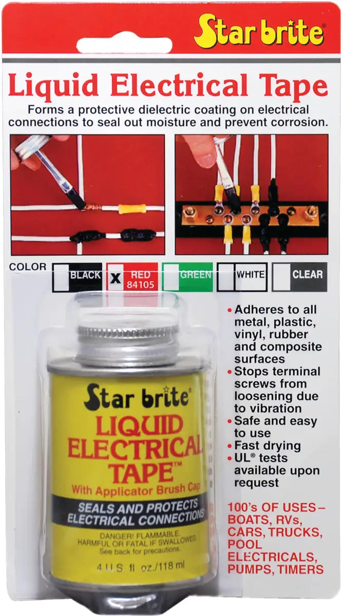 84105 Star Brite Liquid Electrical Tape Red 4 Oz