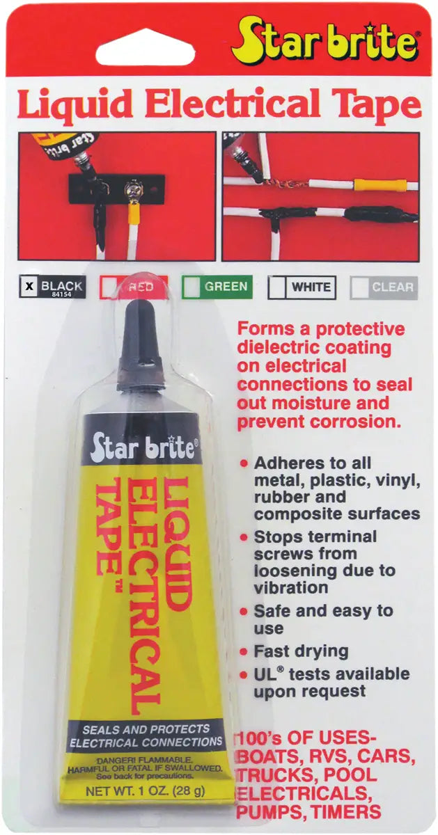 84154 Star Brite Liquid Electrical Tape Black 1 Oz