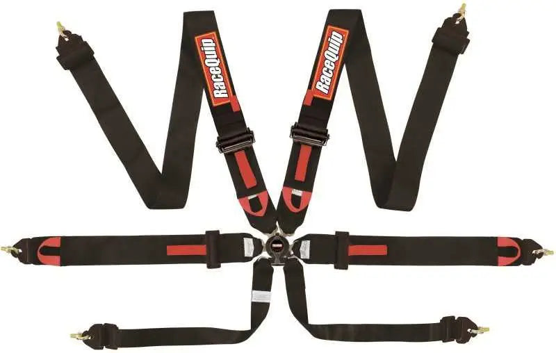 Racequip 851001 RaceQuip Black FIA CAMLOCK 6pt Pull Down Lap