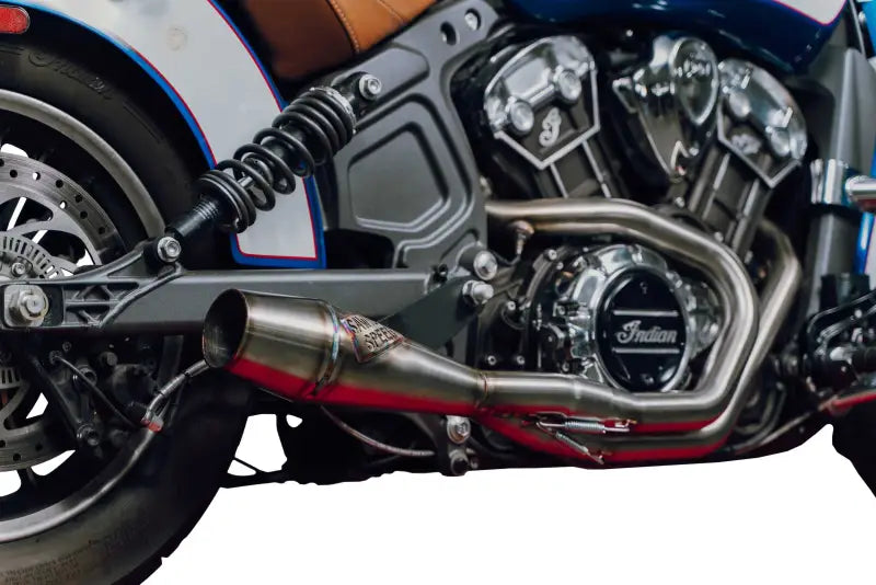 SAWICKI 930-01363 Indian Scout Shorty Cannon Brushed Ss