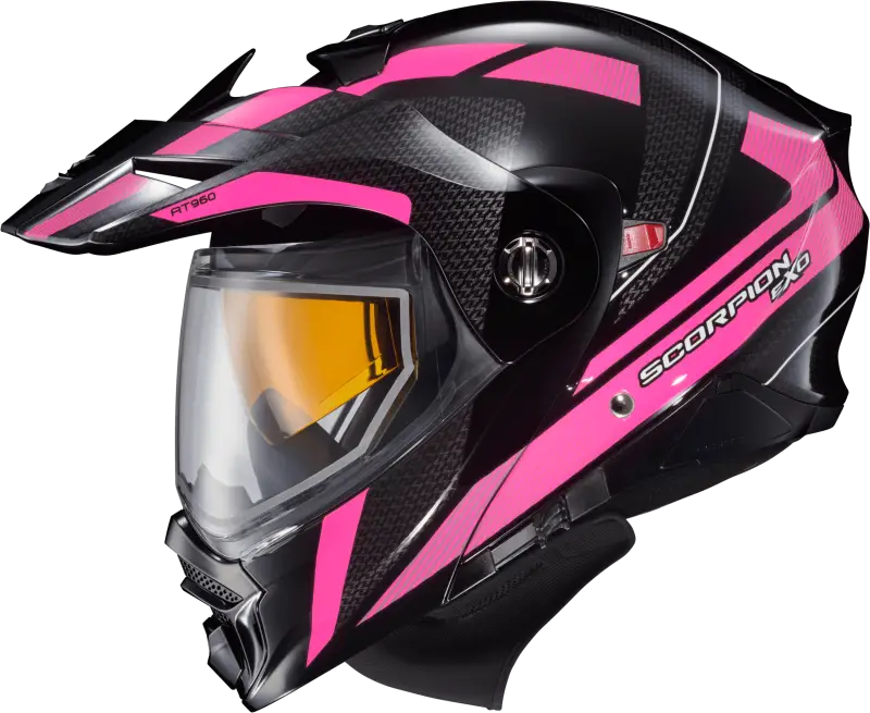 96-1176-SD Scorpion Exo Exo-At960 Cold Weather Helmet Hicks Pink Xl (Dual Pane) - RV and Auto Parts
