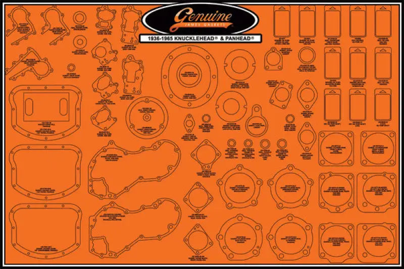 99000-KNPN-STK-1 James Gaskets Small Gasket Stocking Kit 99000-Knpn-Stk-1 - Gaskets/Seals