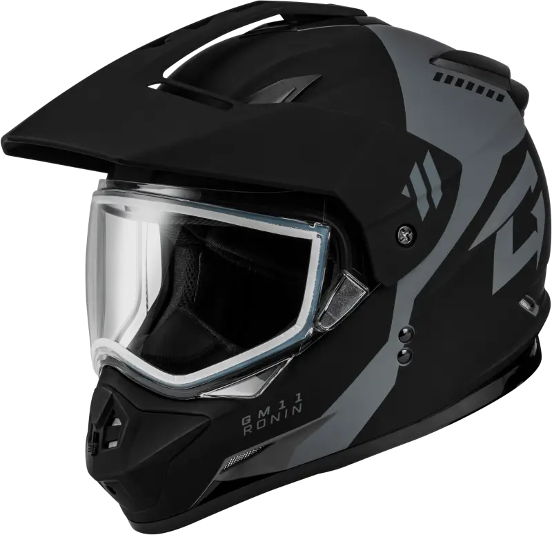 A1115818 Gmax Gm-11 Ronin Helmet Matte Black/Silver 2X - RV and Auto Parts