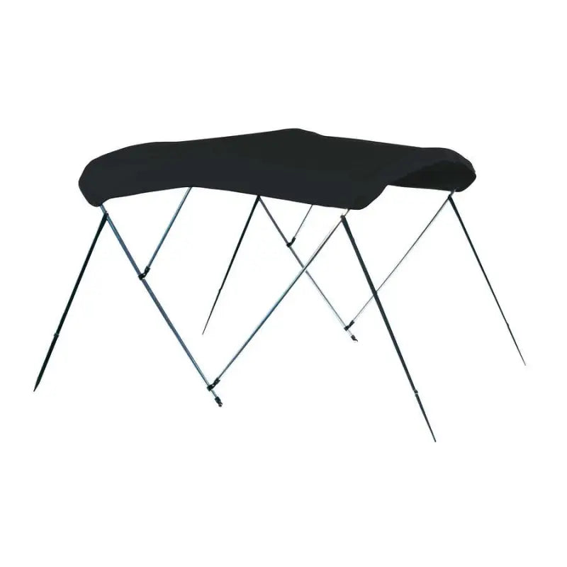 Black boat canopy with metal frame for A4669UB-02 Carver bow 4669U with Boot Sunbrella