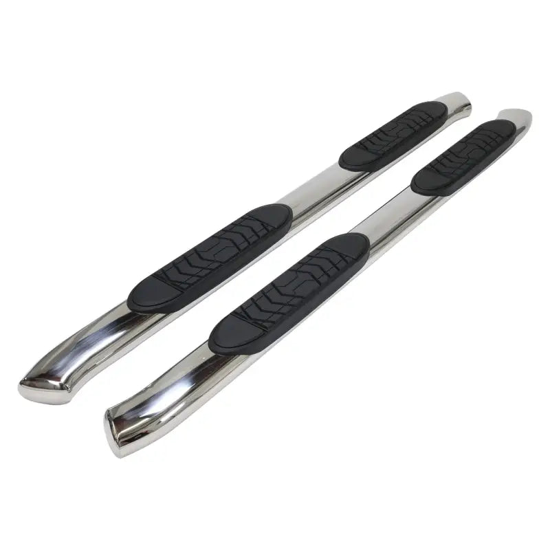 Chrome side step bars with black pads for Ford Ranger A7091S TrailFX Nerf Bend