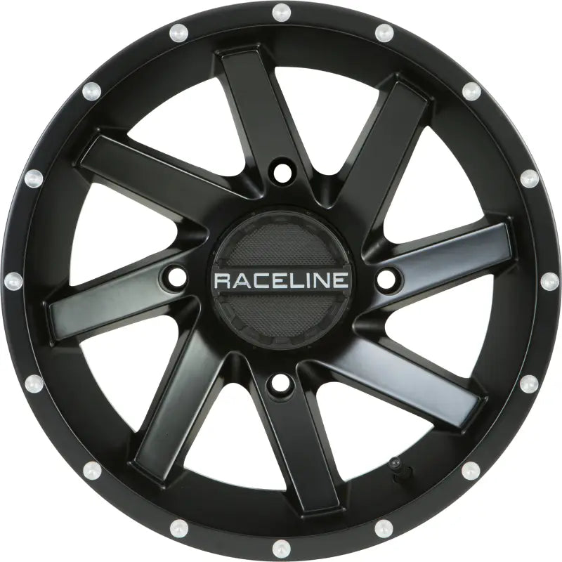 A82B-47056-43 Raceline Twist Wheel 14X7 4/156 4+3 (+5Mm) Black