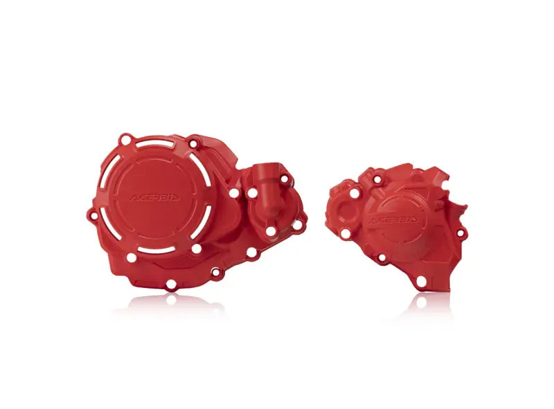 Acerbis X-Power Kit Red Hon for Clutch and Ignition Covers - Guards/Braces
