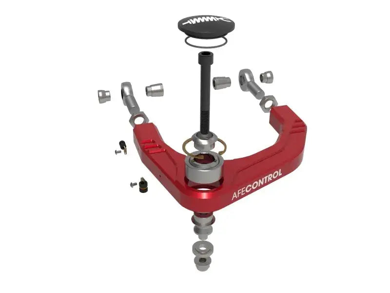 aFe Control 05-23 Toyota Tacoma Upper Arms - Red Anodized Billet Aluminum