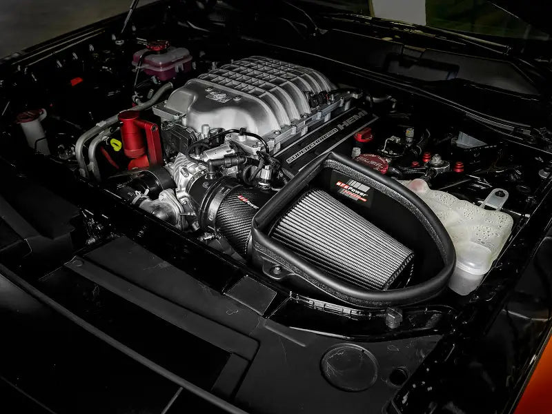aFe Magnum Force Stage-2 Track Series Carbon Fiber AIS w/Pro Dry S Media-18 Dodge Challenger V8-6.2L - Truck &